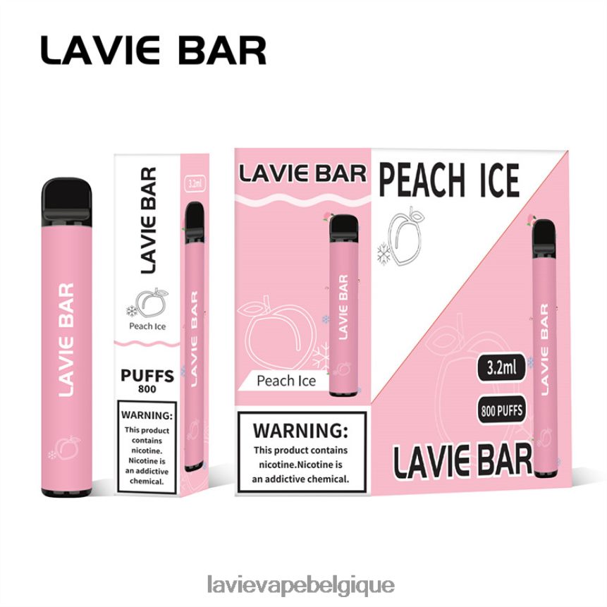 464068314 Lavie Vape Price | glace à la pêche LAVIE BAR 800 bouffées